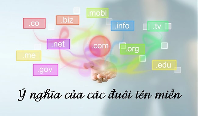 Ý nghĩa các đuôi tên miền phổ biến